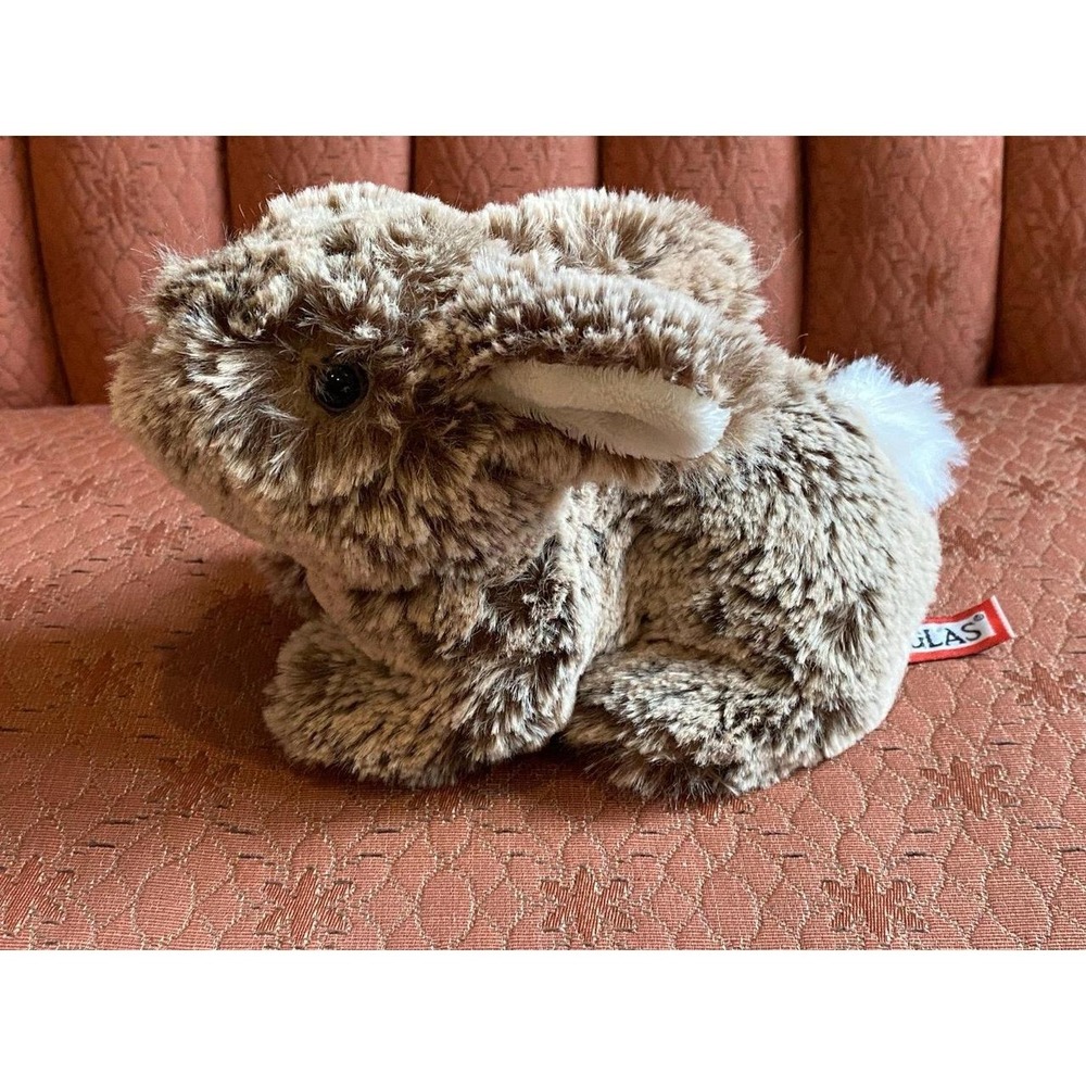 Douglas Bunny Rabbit Brown White Tail Plush 2016 Soft Handful Tush Tag Easters50